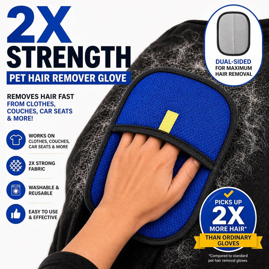 Pet Hair Removal Glove for dogs & Cats-Eletrotastic Reusable Washable Fur Remover for Clothes,Laundry,Couch,Furniture, Car Seat, Heavy Shedding Pet Hair Remover