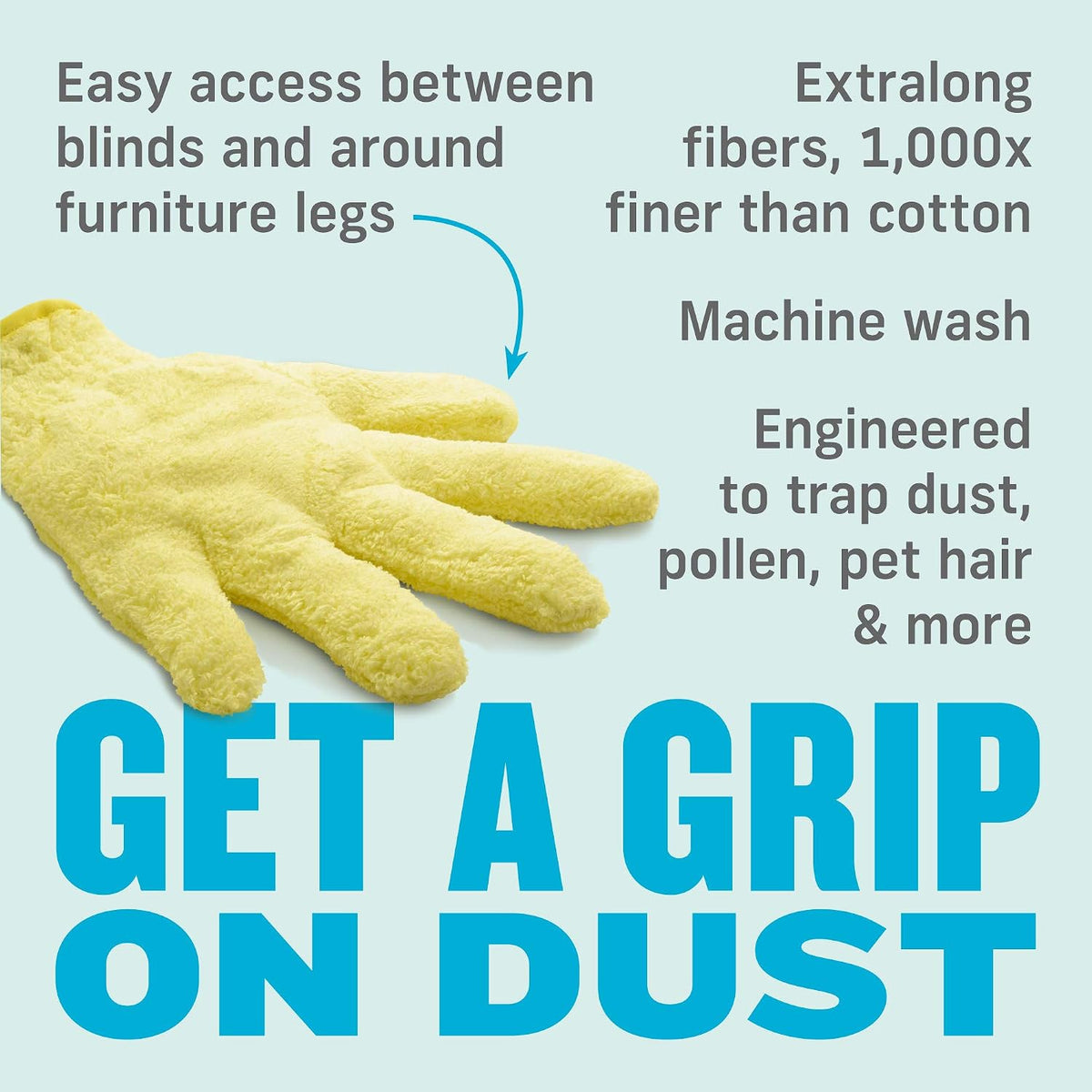 E-Cloth High Performance Dusting Glove - Reusable - 1 Pack