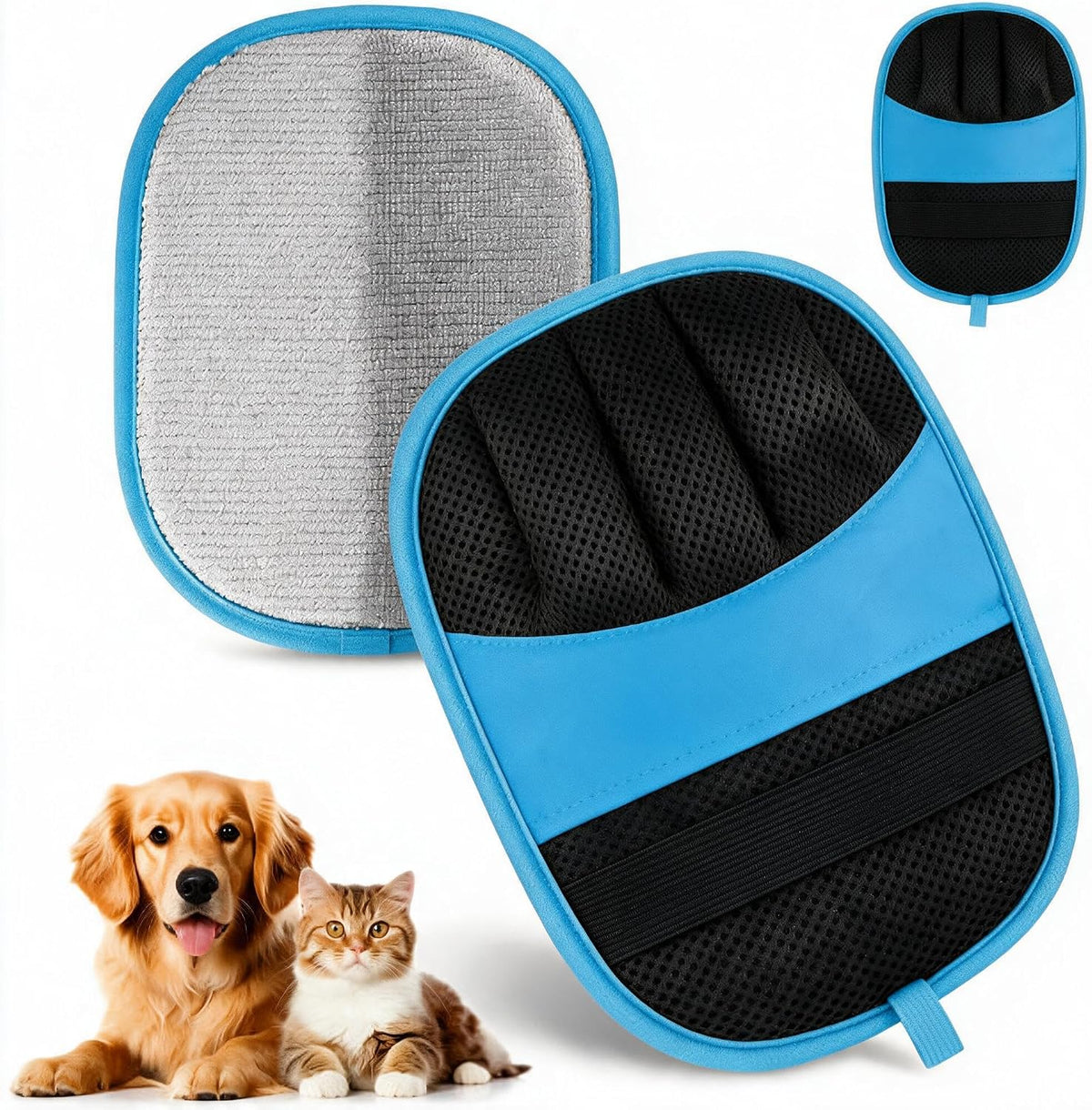 JONEME Pet Hair Removal Glove for Dogs & Cats