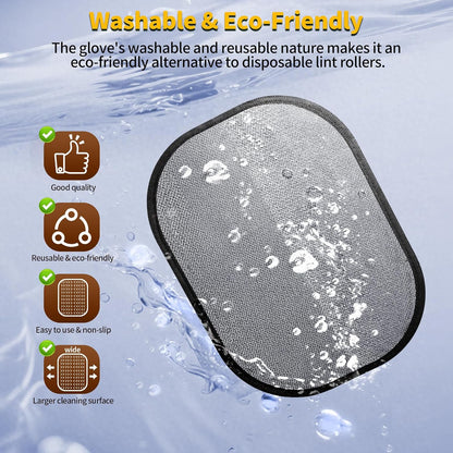 Pet Hair Removal Glove for Dog & Cat, Reusable Electrostatic Pet Hair Glove