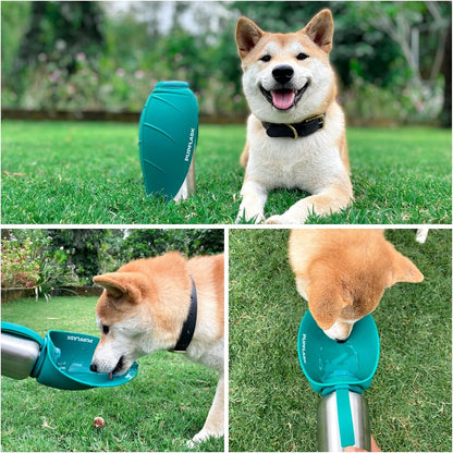 PupFlask Large Dog Water Bottle, Portable Stainless Steel Travel Bowl