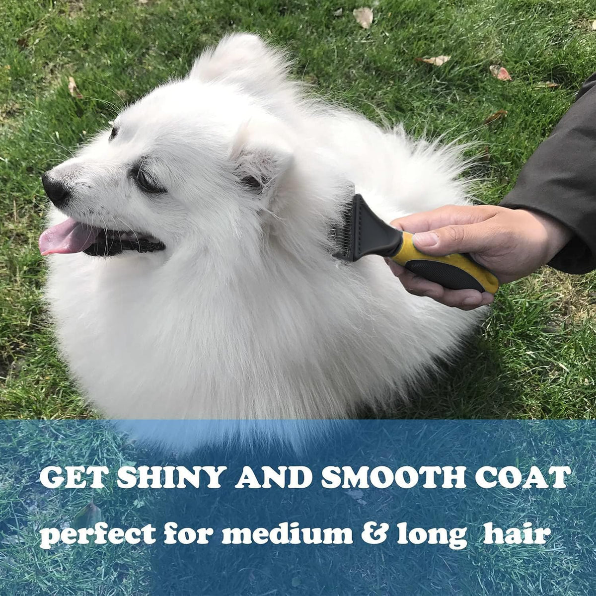 Pet Republique Matt Splitters Tool – Effective Mat Remover and De-matting Comb for Long-Haired Dogs, Cats, Rabbits – Regular 12+23 Teeth Design