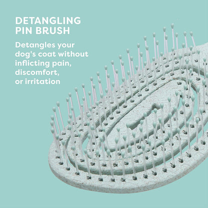 BioSilk for Pets Eco-Friendly Detangling Pin Brush for Dogs