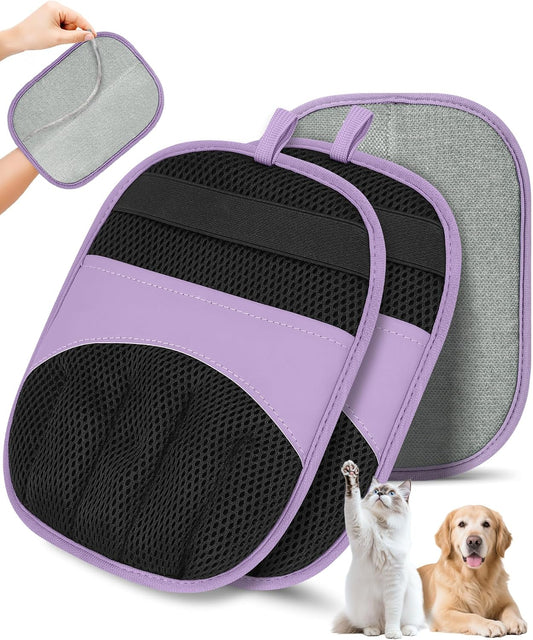 Magic Brush Glove Pet Hair, 2 Pack Removal Tool for Dogs and Cats