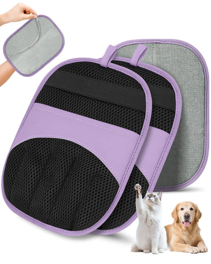 Magic Brush Glove Pet Hair, 2 Pack Removal Tool for Dogs and Cats