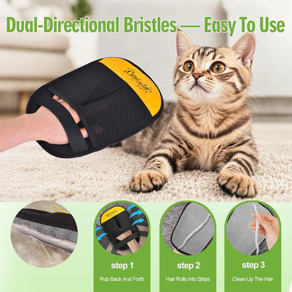 Reusable Electrostatic Pet Hair Removal Glove for Dog and Cat Fur