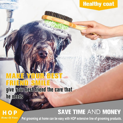 Short Hair Dog Brush for Detangling and Shedding Coats, Silicone Pet Brushing Comb, Massage, Blood Circulation, Gentle on Sensitive Skin, Gift for Dog Lovers