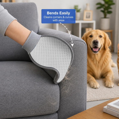 Nexius Pet Hair Remover Glove for Dogs & Cats, Reusable Electrostatic Pet Hair Removal Mitt, Fur Remover Glove, Dog Hair Remover Mitt, Cat Hair Mitt Glove, Pet Grooming & Lint Removal Tool