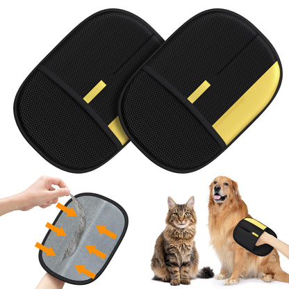 Pet Hair Remover Glove, Static Magic Brush Pet Hair Removal Glove, Dual-Sided Grooming Glove for Dogs & Cats, Reusable Deshedding Pet Glove Tool For Furniture, Bed, Carpet, Clothes, Sof, 1Pcs
