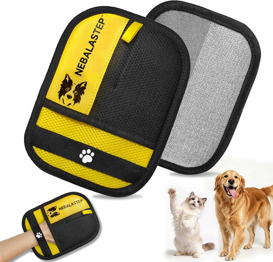 Pet Hair Remover Gloves Brush for Dogs & Cats,Electrostatic Reusable Pet Hair Remover Tool for Laundry,Clothing,Couch,Carpet,Car Seat,Upgraded Animal Fur Removal Tool