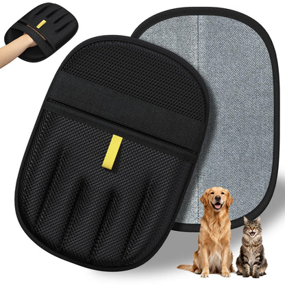 Pet Hair Remover Glove, Static Magic Brush Pet Hair Removal Glove, Dual-Sided Grooming Glove for Dogs & Cats, Reusable Deshedding Pet Glove Tool For Furniture, Bed, Carpet, Clothes, Sof, 1Pcs