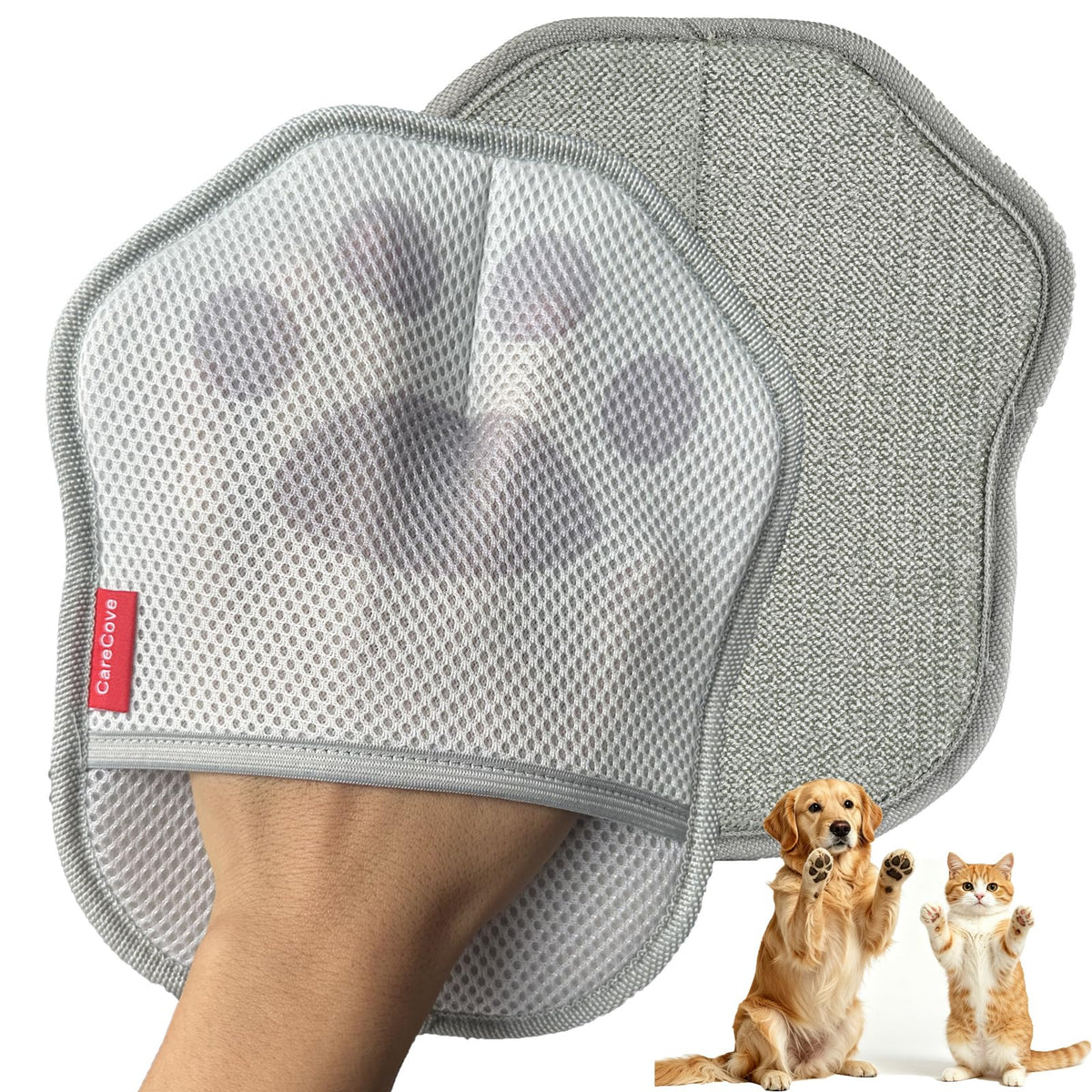 Reusable Electrostatic Pet Hair Removal Glove for Cats & Dogs,Hair Remover