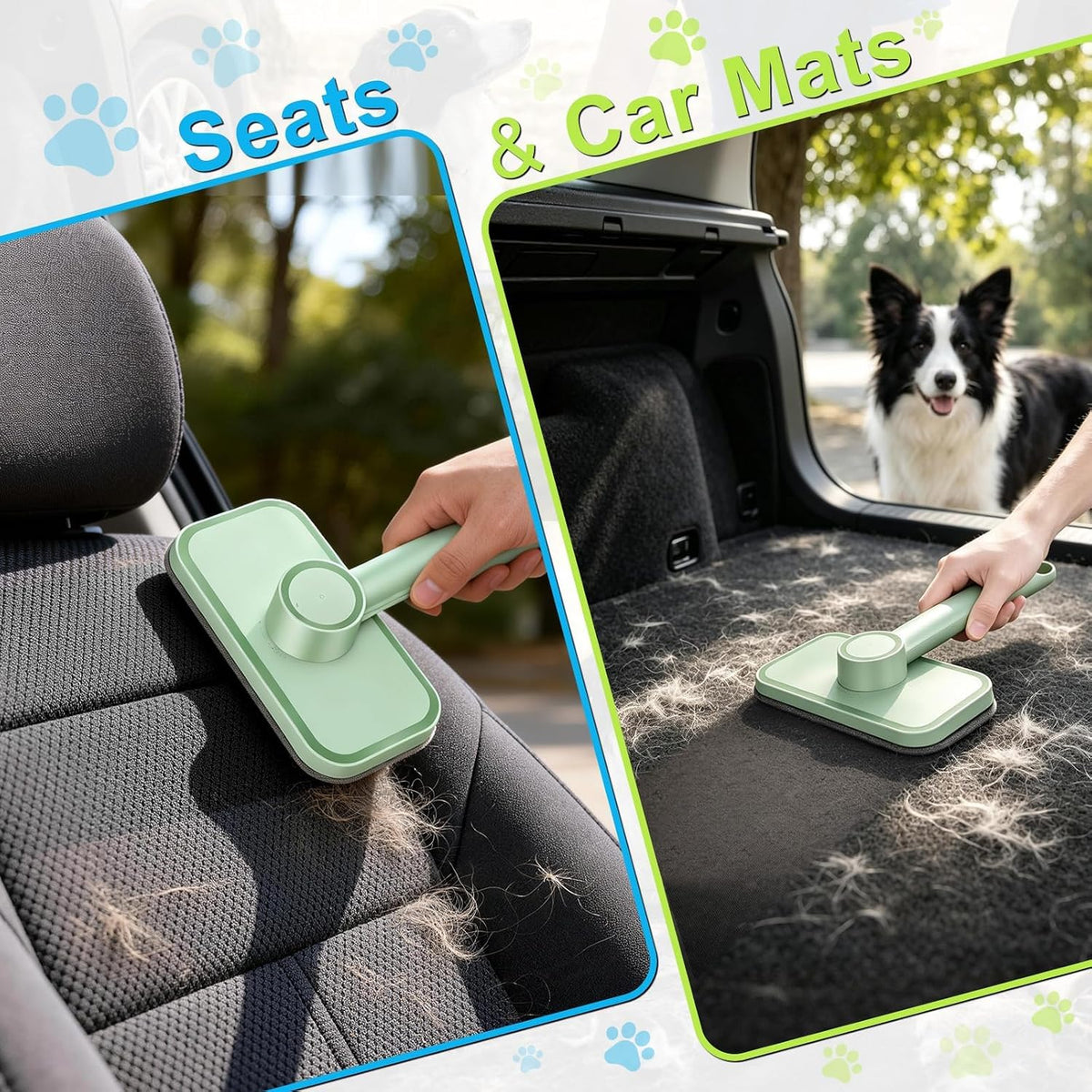 Pet Hair Remover – Reusable Lint Remover for Dog and Cat Hair, Pet Carpet Cleaner Electrostatic Lint Brush Magic Pet Hair Removal Tool for Carpet, Clothes, Rugs, Couch, Car, Bedding, Fabric Furniture
