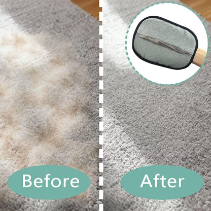 2-Pack Reusable Electrostatic Pet Hair Remover Gloves for Furniture, Carpets, Car Interiors & Auto Upholstery.