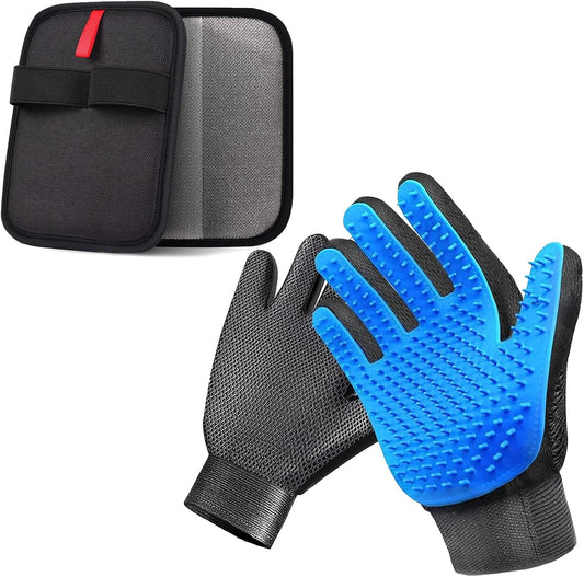 NVNAN 2-in-1 Pet Grooming Glove and Fabric Hair Remover
