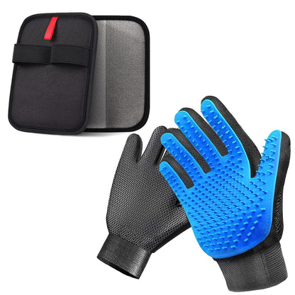 NVNAN 2-in-1 Pet Grooming Glove and Fabric Hair Remover