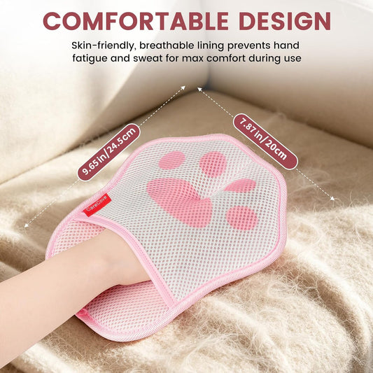 Reusable Electrostatic Pet Hair Removal Glove for Cats & Dogs,Hair Remover
