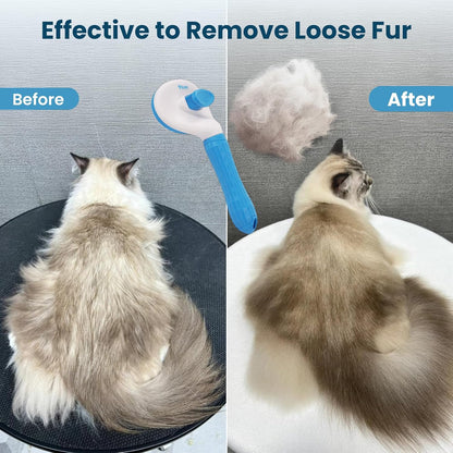 Analan 3 in 1 Pet Grooming & Hair Removal Kit (Sky Blue)