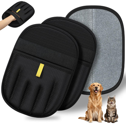 Pet Hair Remover Glove, Static Magic Brush Pet Hair Removal Glove, Dual-Sided Grooming Glove for Dogs & Cats, Reusable Deshedding Pet Glove Tool For Furniture, Bed, Carpet, Clothes, Sof, 1Pcs