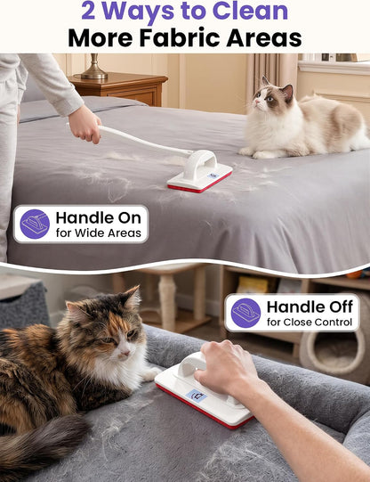 DELOMO Reusable Pet Hair Remover Brush for Furniture, Dog & Cat Fur Remover