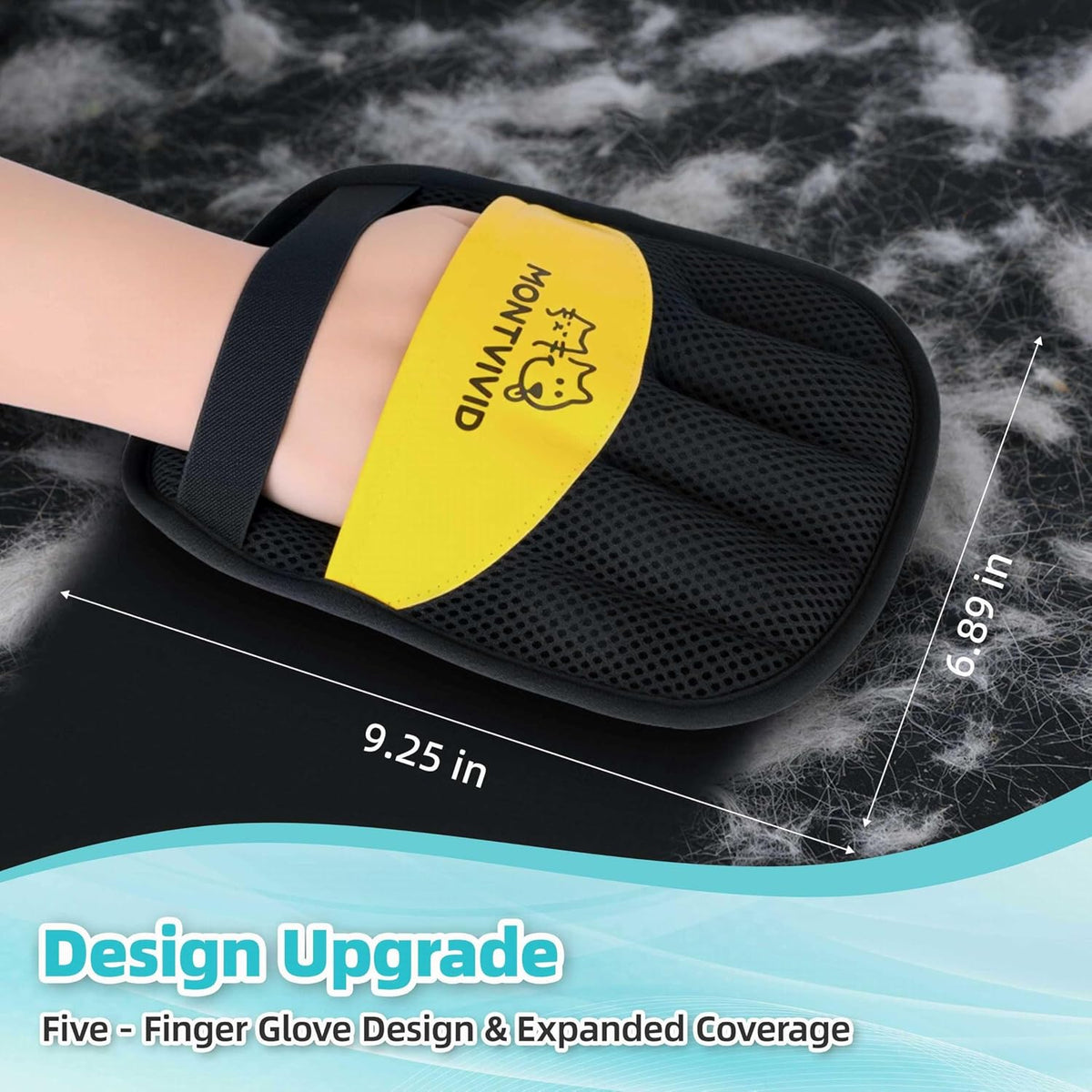 Pet Hair Removal Glove, Electrostatic Pet Hair Remover for Dogs & Cats