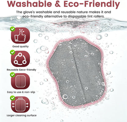Reusable Electrostatic Pet Hair Removal Glove for Cats & Dogs,Hair Remover