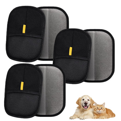 Skyflex Electrostatic Pet Hair Gloves for Indoor Cleaning Reusable Pet Hair Remover Tool for Clothing Couch Furniture Carpet Car Seat (2PCS)