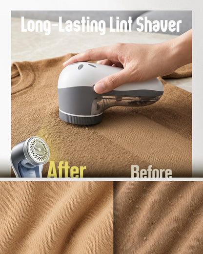 POPCHOSE Fabric Shaver, Lint Shaver with 6-Leaf Blade, Rechargeable