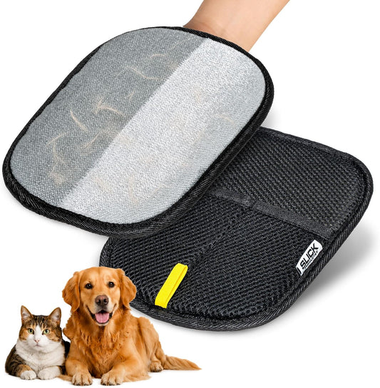 Slick Products Reusable Pet Hair Removal Glove for Car, Carpet & Upholstery