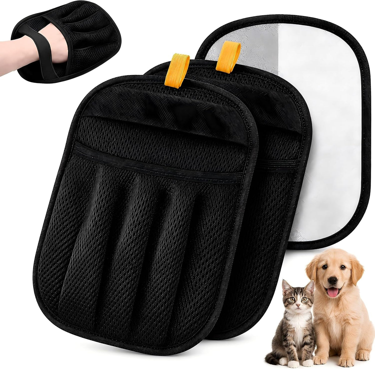 Pet Hair Removal Glove for Dog & Cat,Reusable Electrostatic Pet Hair Glove