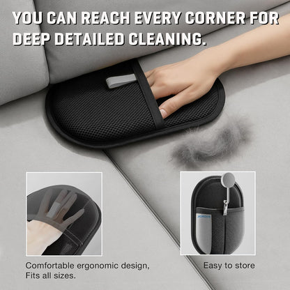 Pet Hair Removal Glove for Dogs & Cats, Newly Upgraded Reusable Electrostatic Pet Hair Glove, Magic Brush Pet Hair Remover Tool for Clothing, Couch, Carpet, Car Seats.
