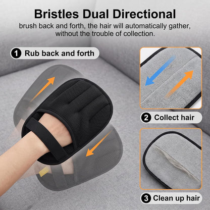 Pet Hair Remover Glove for Couch,Clothes, Furniture Carpet