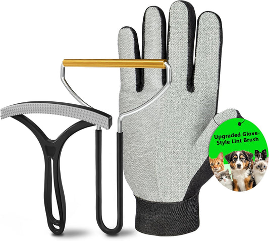 3PCS Lint Brush & Carpet Scraper & Pet Hair Remover for Furniture, Couch, Carpet, Car | Carpet Rake for Pet Hair Removal | Reusable Cat & Dog Hair Remover – Simpler and Cleaner
