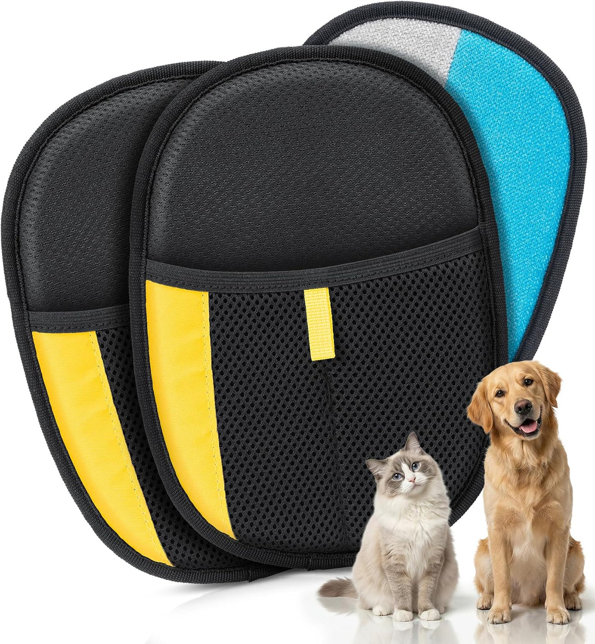 Pet Hair Removal Glove for Cat & Dog, Reusable Electrostatic Hair Remover