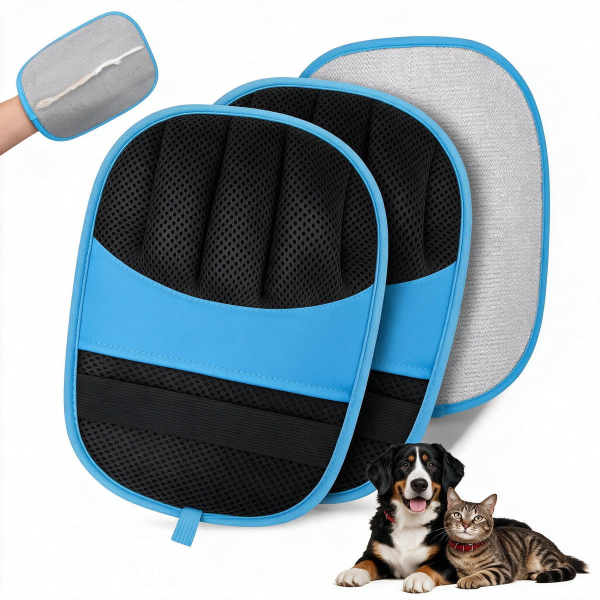 JONEME Pet Hair Removal Glove for Dogs & Cats