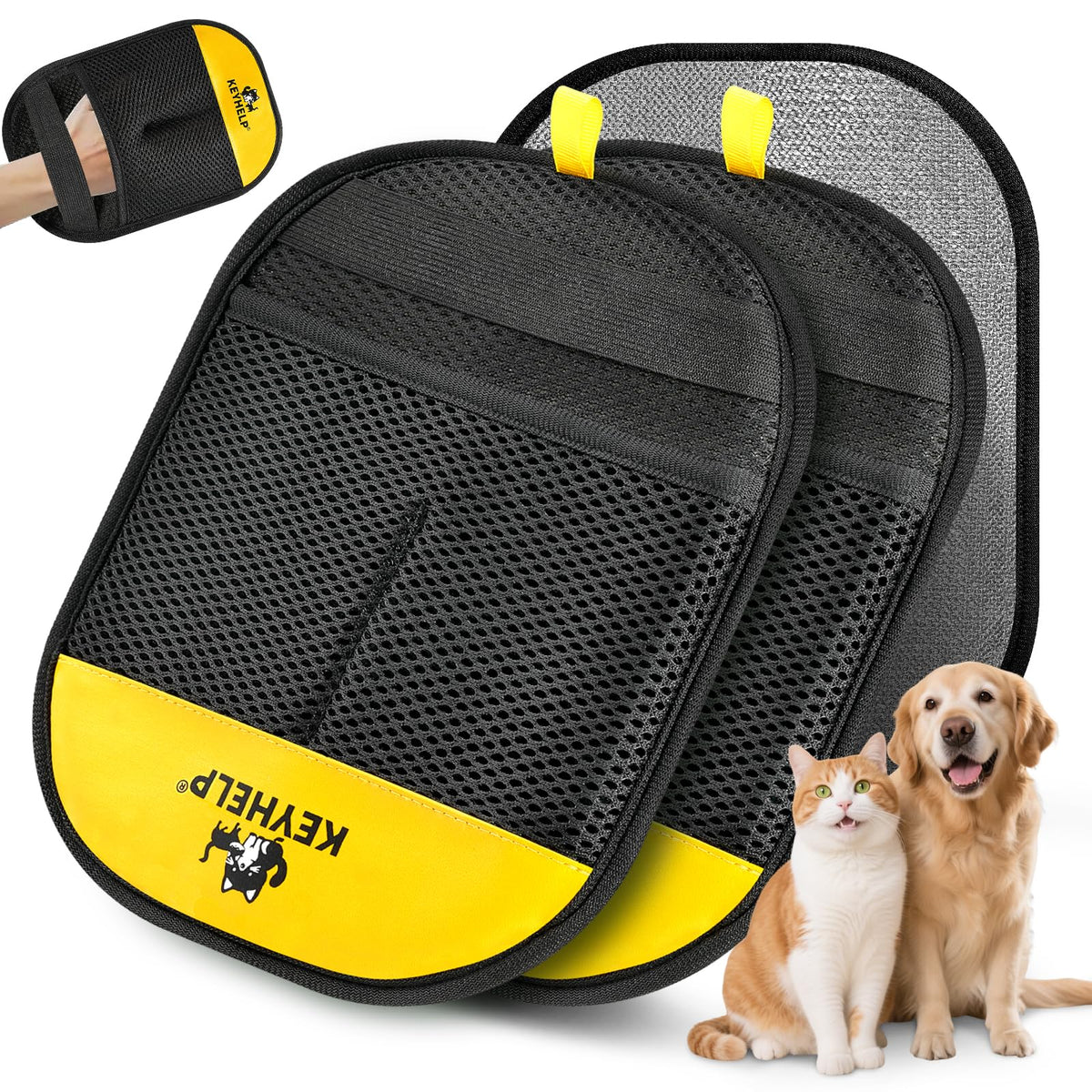 Pet Hair Removal Glove for Dog & Cat, Reusable Electrostatic Pet Hair Glove