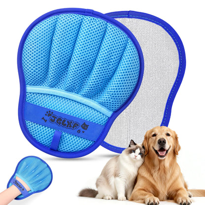 Pet Hair Removal Glove Cat & Dog, Electrostatic Reusable Hair Remover Tool