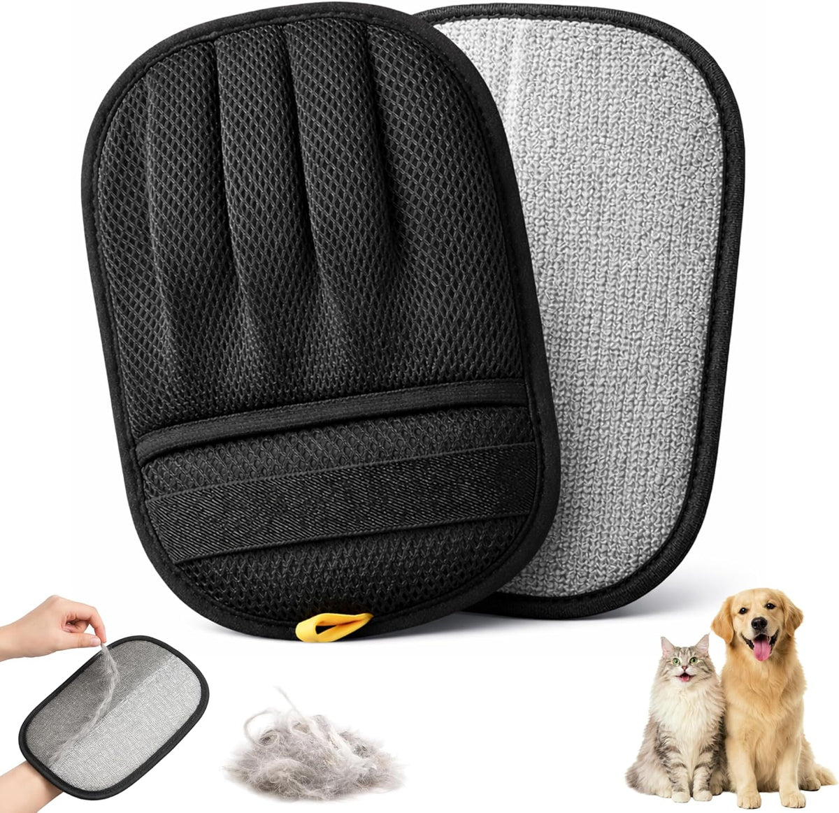 Wolfster Pet Hair Removal Glove for Dogs & Cats, Reusable Electrostatic